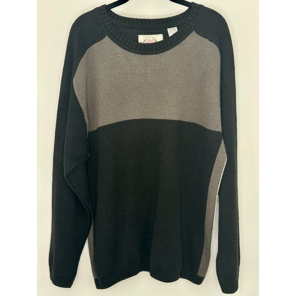 Bugle Boy Other - Vintage Bugle Boy Men M Sweater Black/Gray/White Colorblock